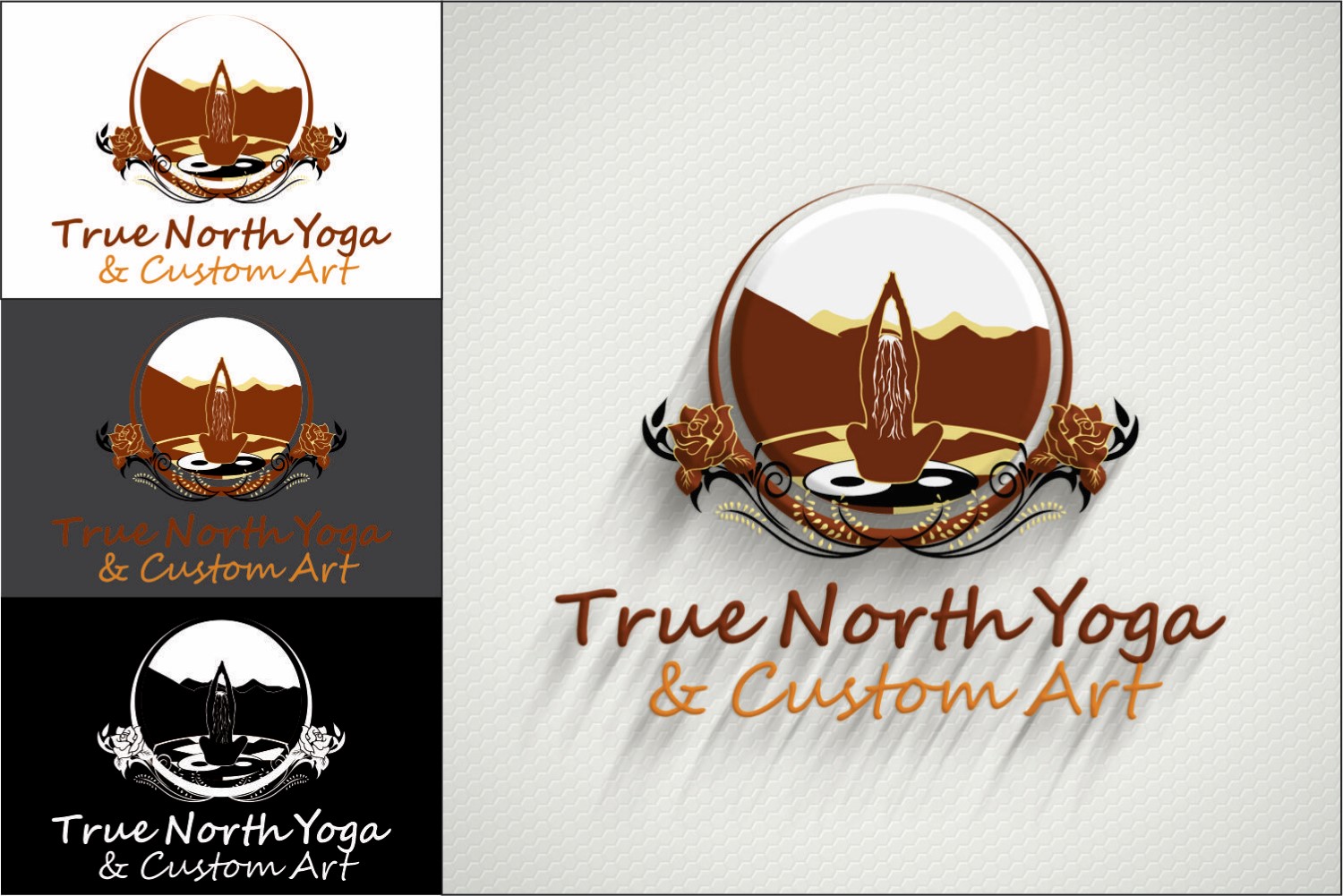 Logo Design by DG for True North Yoga and Art | Design #9406460