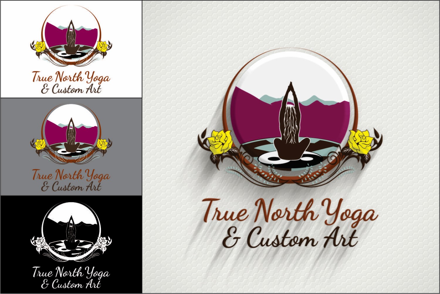 Logo Design by DG for True North Yoga and Art | Design #9414606