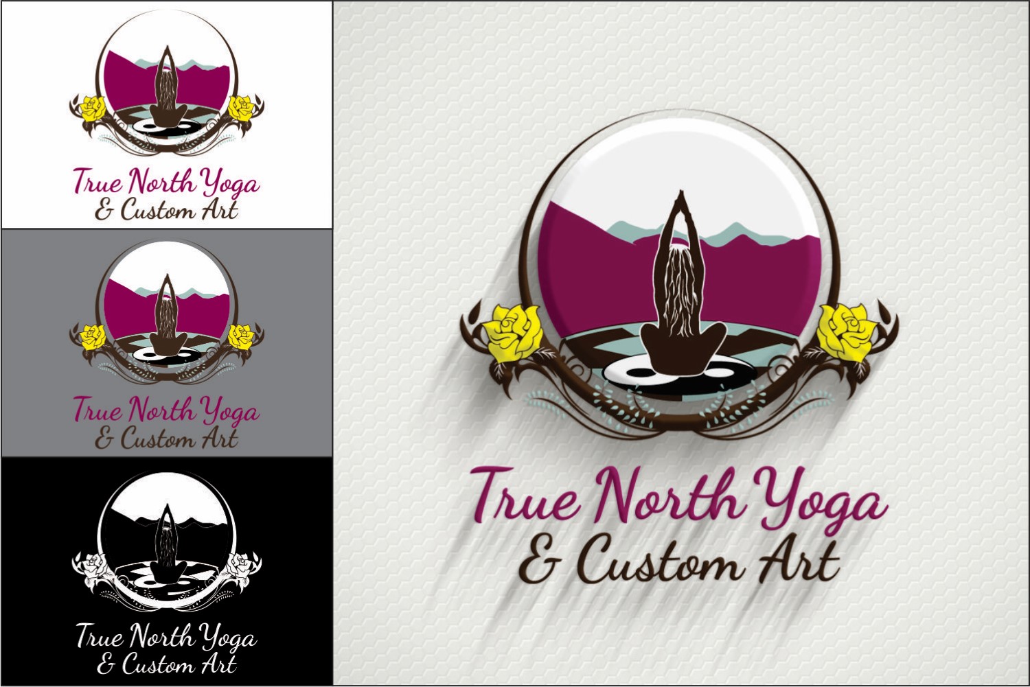 Logo Design by DG for True North Yoga and Art | Design #9414607