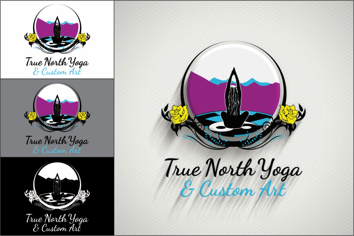 Logo Design by DG for True North Yoga and Art | Design #9428779