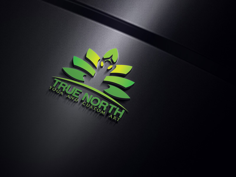 Logo Design by designstudio007 for True North Yoga and Art | Design #9397576