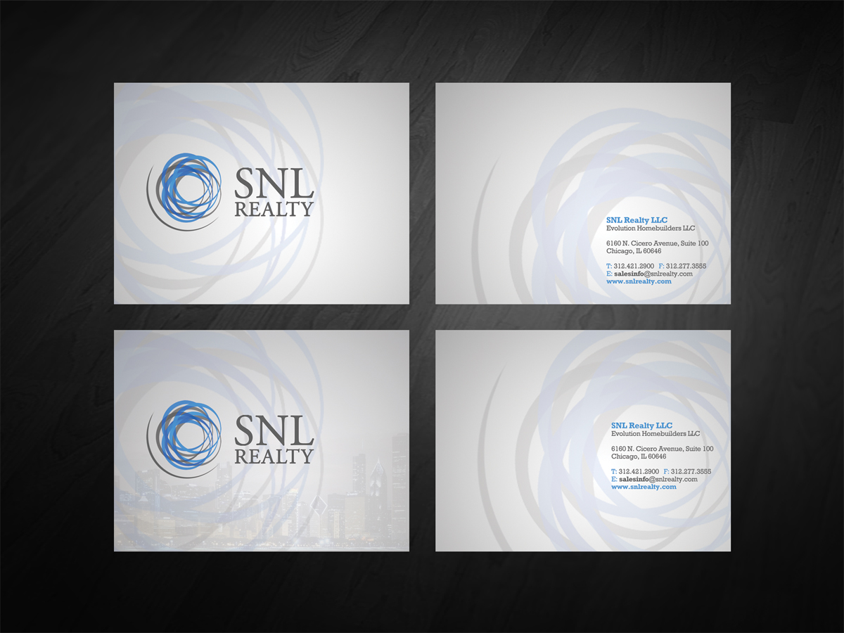 Diseño de Tarjeta de Presentación por diRtY.EMM para SNL Realty | Diseño #2058448