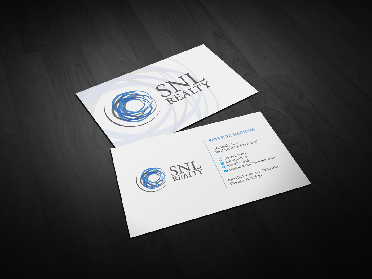 Visitenkarten-Design von diRtY.EMM für SNL Realty | Design #2075529