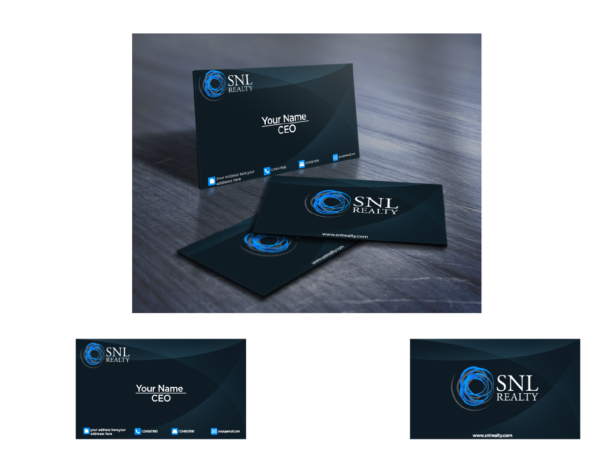 Visitenkarten-Design von vhey für SNL Realty | Design #2055888