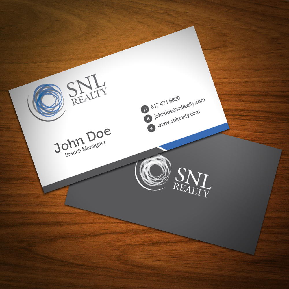 Business Card Design by hery_krist for SNL Realty | Design #2056971