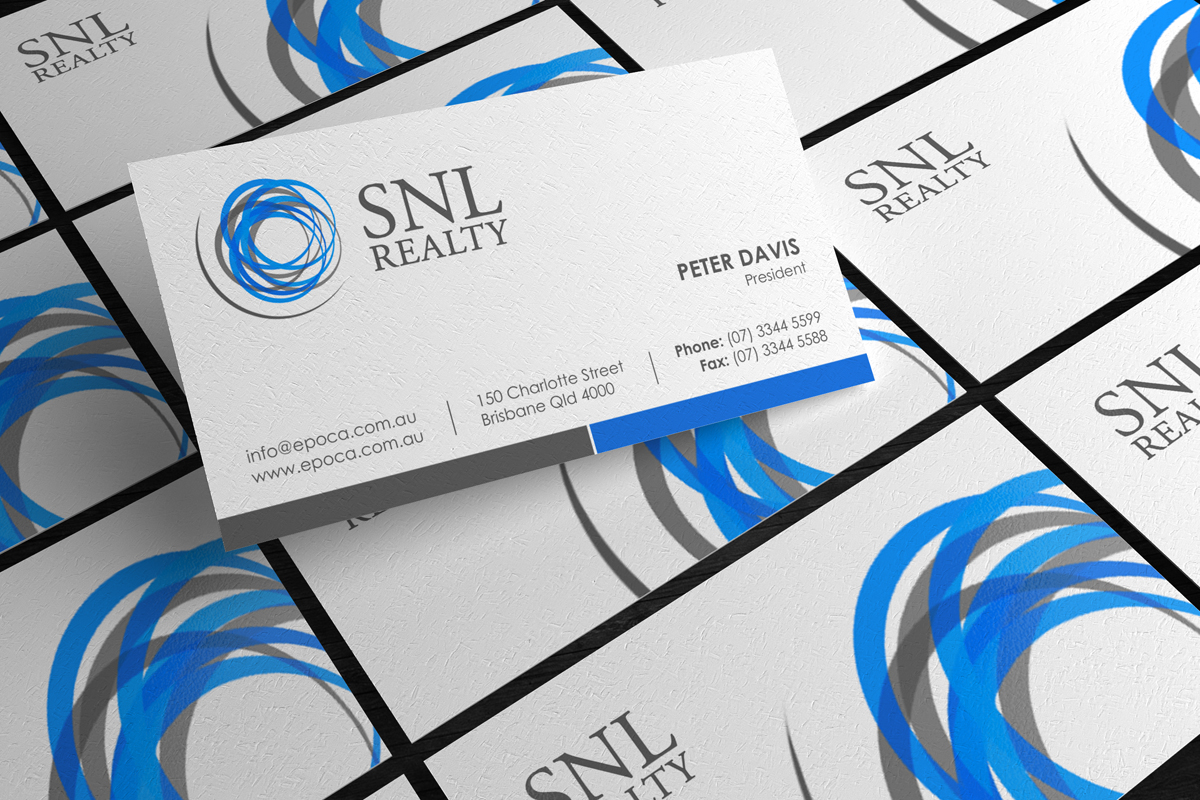 Diseño de Tarjeta de Presentación por logodentity para SNL Realty | Diseño #2052699
