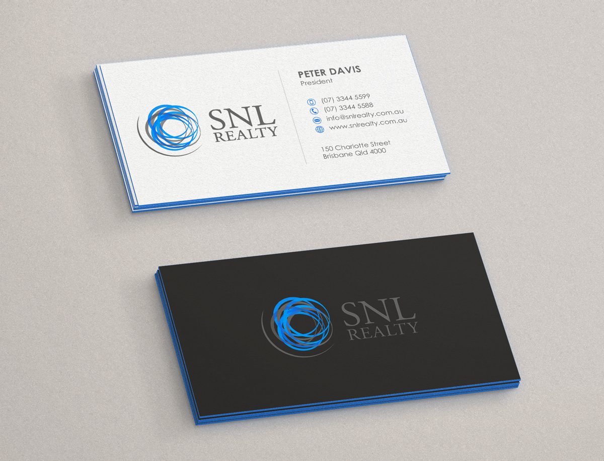 Diseño de Tarjeta de Presentación por logodentity para SNL Realty | Diseño #2052752