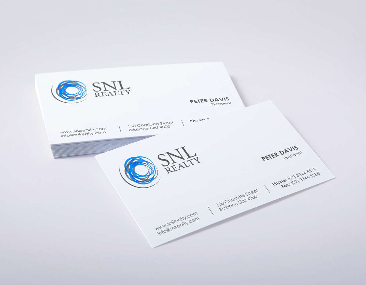 Diseño de Tarjeta de Presentación por logodentity para SNL Realty | Diseño #2057140