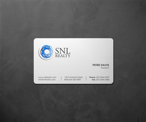 Visitenkarten-Design von logodentity für SNL Realty | Design: #2057143
