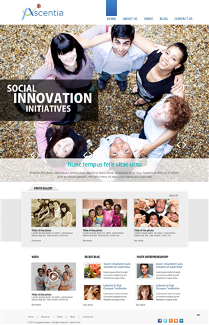 Design Wordpress par pb pour Ascentia | Design : #2058499