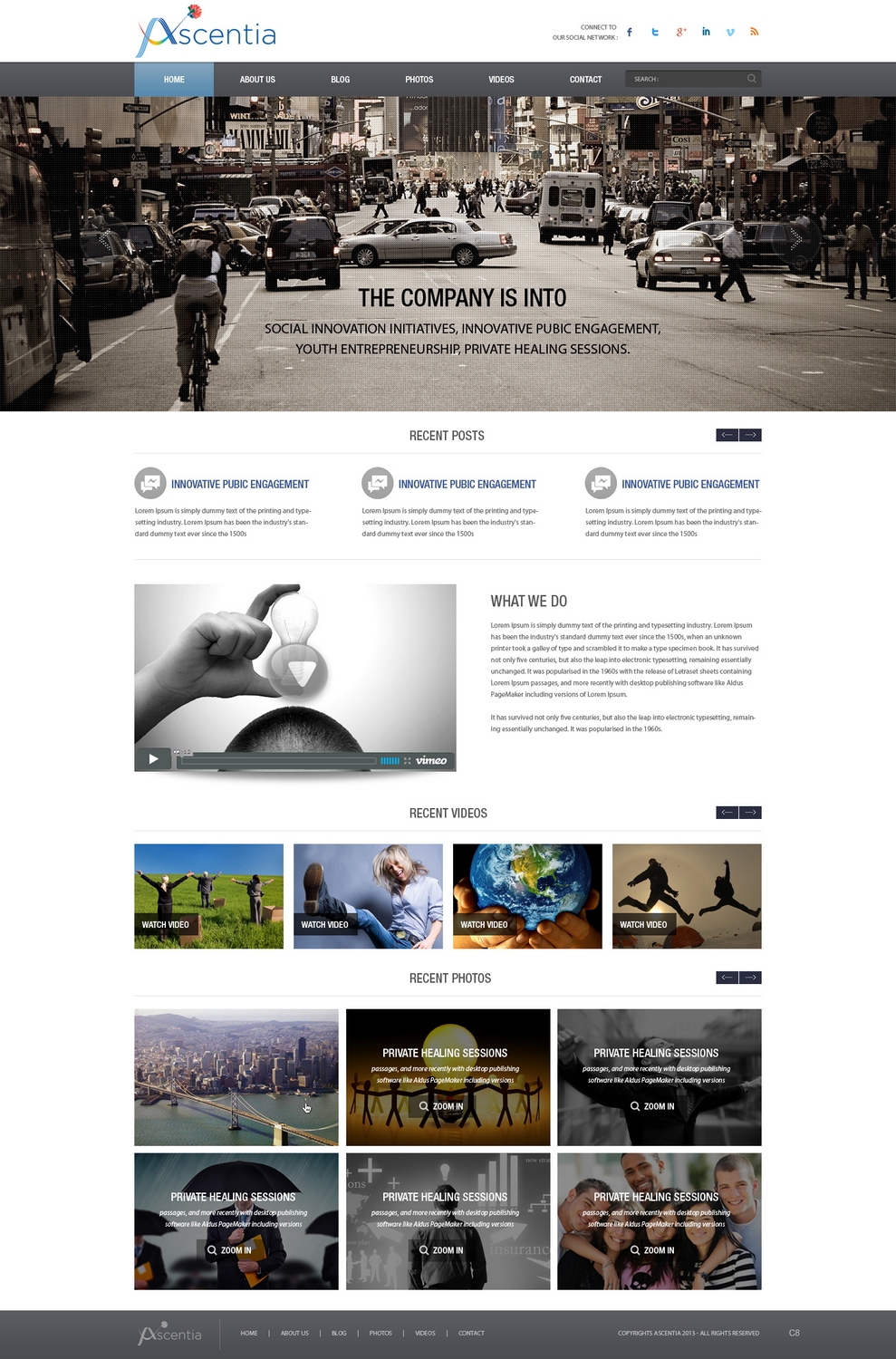 Design Wordpress par pb pour Ascentia | Design #2058508