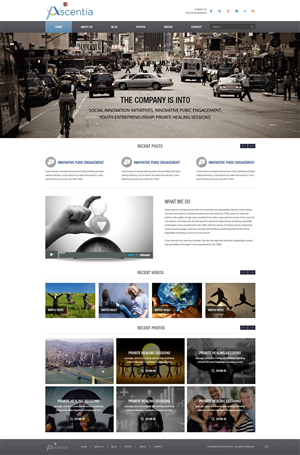 Design Wordpress par pb pour Ascentia | Design : #2058508