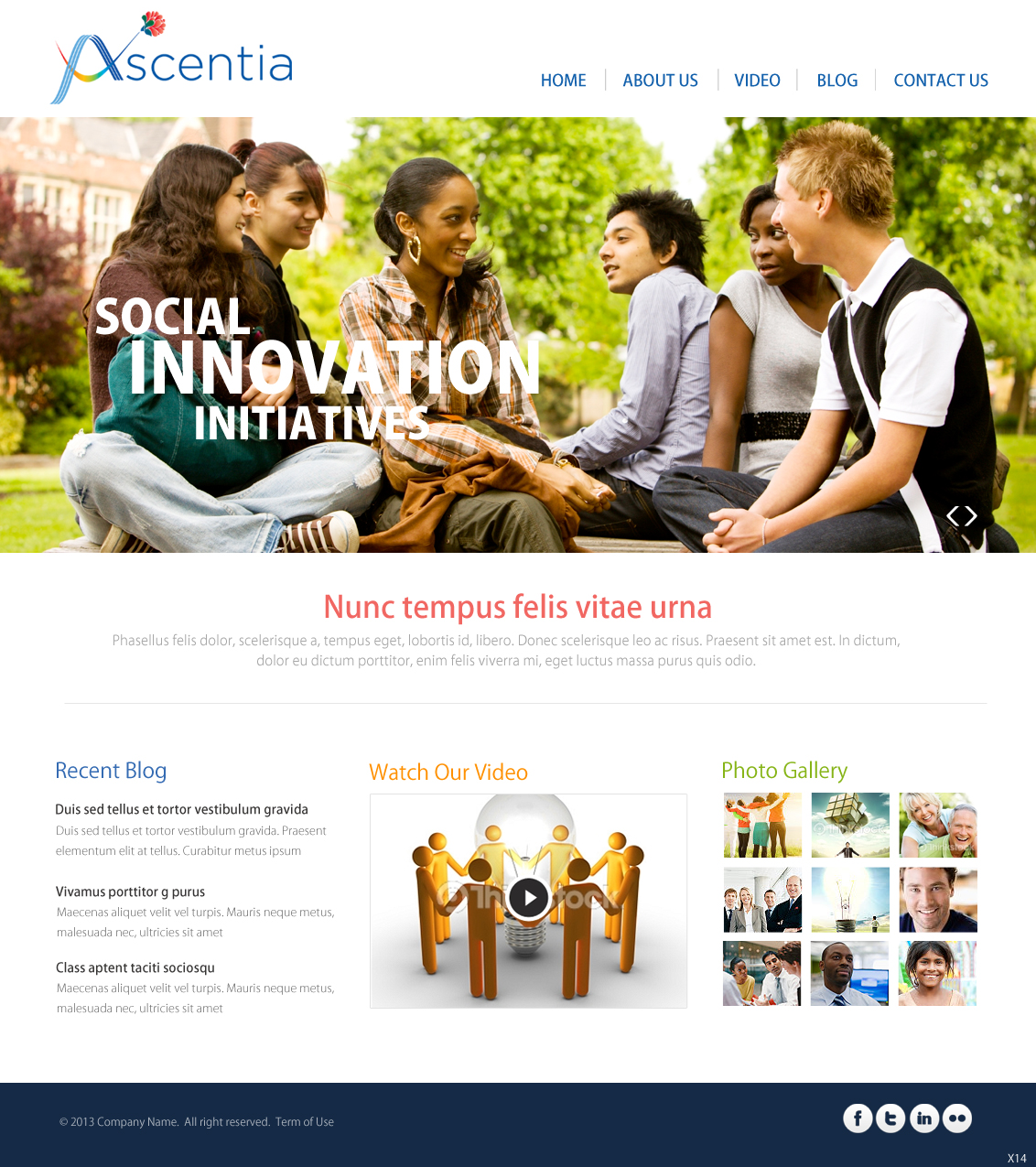 Wordpress Design by pb for Ascentia | Design #2058515