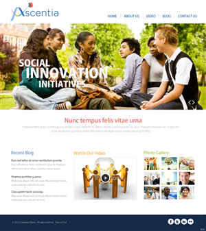 Design Wordpress par pb pour Ascentia | Design : #2058515