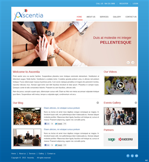 Design Wordpress par pb pour Ascentia | Design : #2058518