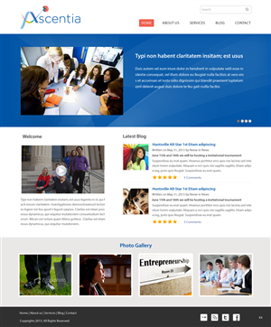 Design Wordpress par pb pour Ascentia | Design : #2061857