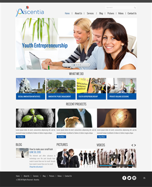 Design Wordpress par pb pour Ascentia | Design : #2066641