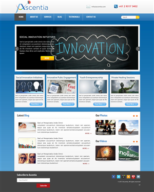 Design Wordpress par pb pour Ascentia | Design : #2066651