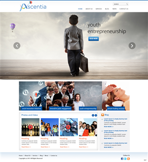 Design Wordpress par pb pour Ascentia | Design : #2071594