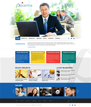 Design Wordpress par TechWise pour Ascentia | Design : #2094042