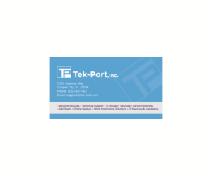 Business Card Design by Boon for Tek-Port, Inc. | Design #9406471