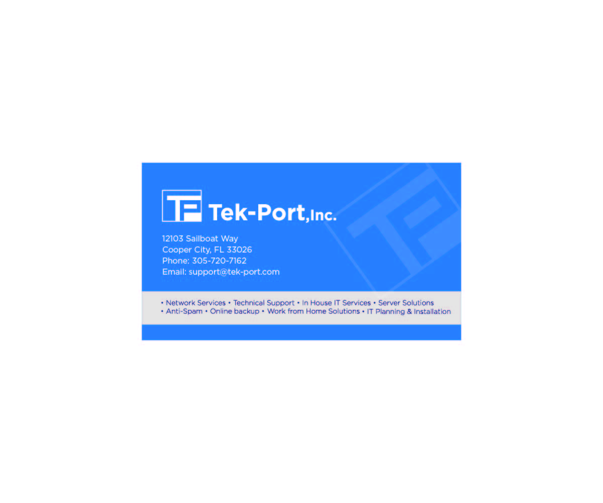 Business Card Design by Boon for Tek-Port, Inc. | Design #9406472