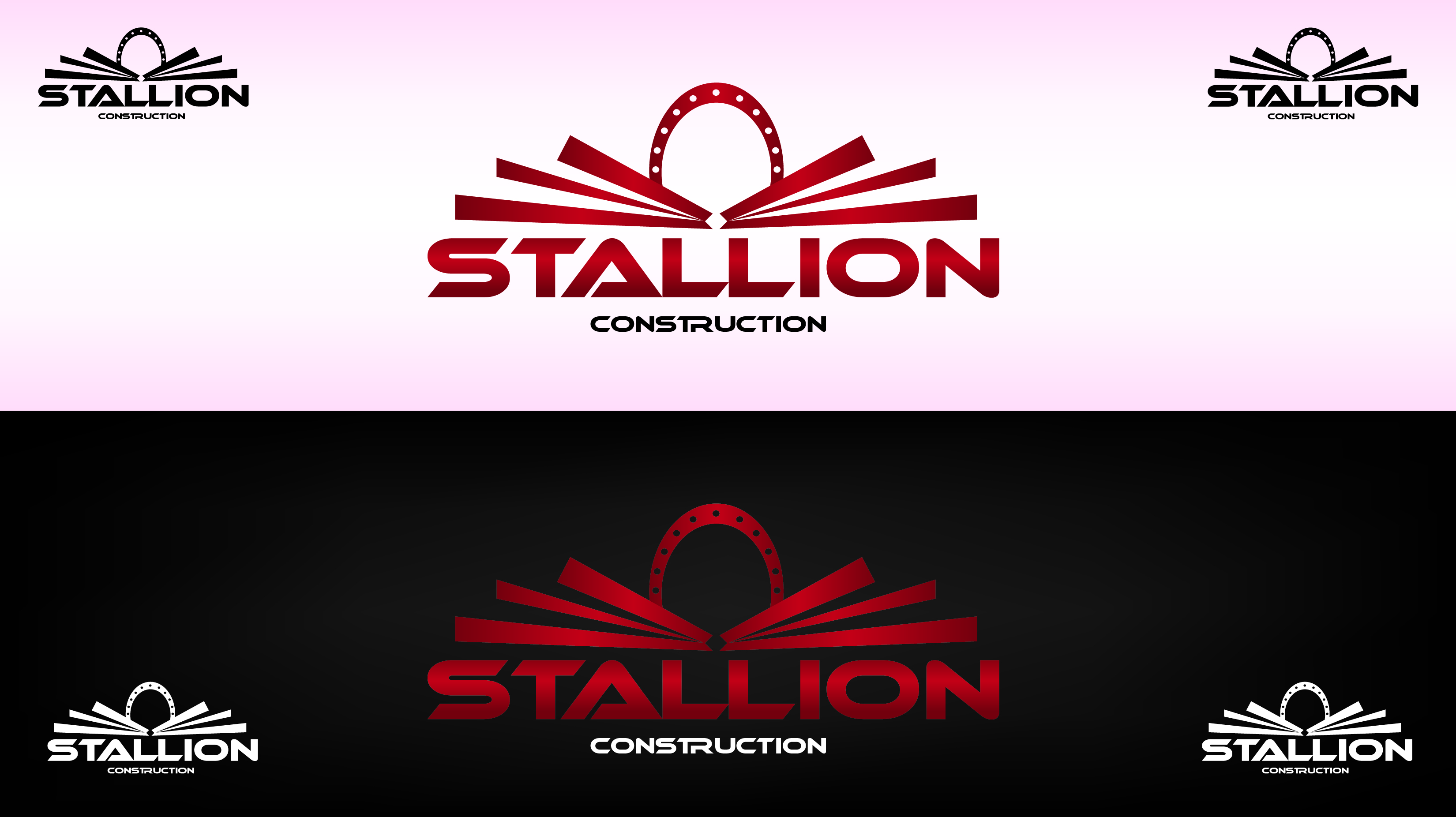 Logo Design by Happy Max for Stallion Construction | Design #15880
