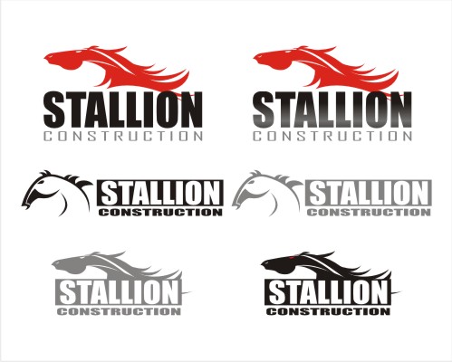 Logo Design by CJA Designs for Stallion Construction | Design #15347
