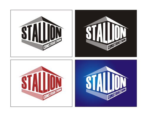 Logo Design by CJA Designs for Stallion Construction | Design #15445