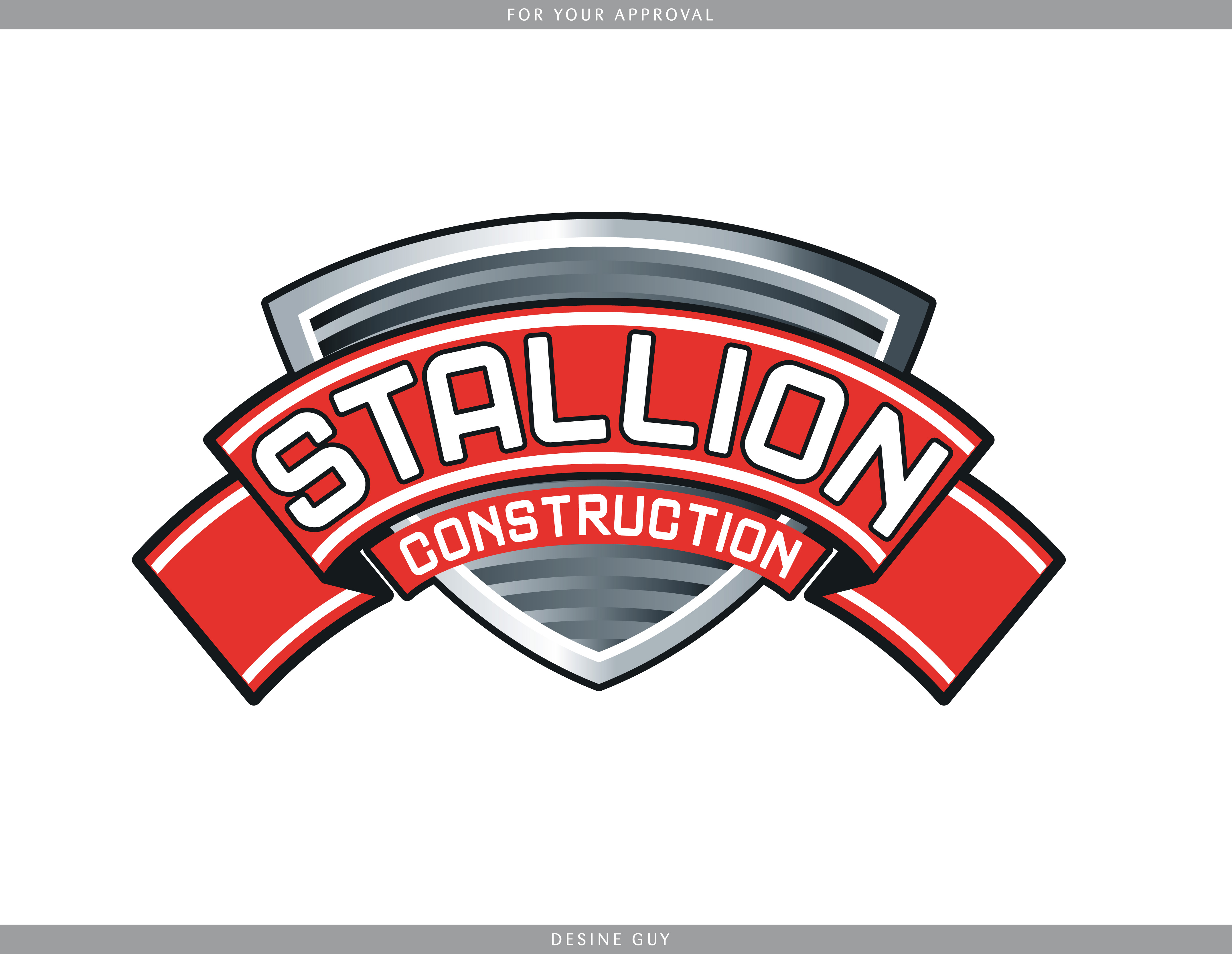 Logo Design by S.R.Graphic Design for Stallion Construction | Design #15492