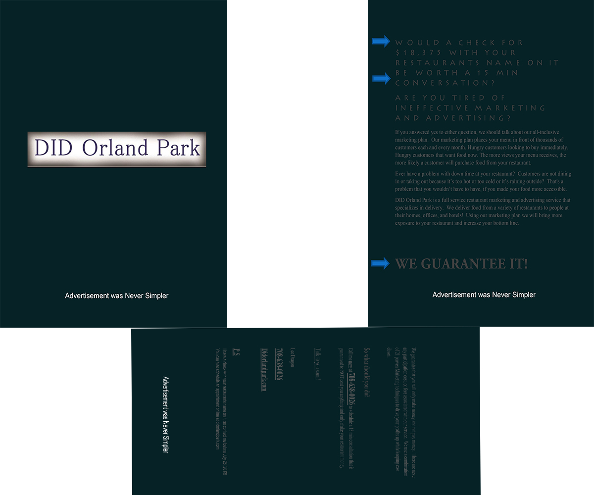 Brochure Design by Bilal Wasim for Dial-up Delivery | Design #2071458