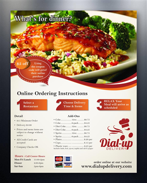 Design de Flyer par theblueart pour Dial-up Delivery | Design : #2055027