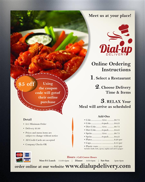 Design de Flyer par theblueart pour Dial-up Delivery | Design : #2055304
