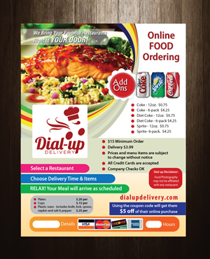 Design de Flyer par meet007 pour Dial-up Delivery | Design : #2055690