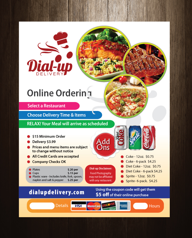 Flyer-Design von meet007 für Dial-up Delivery | Design #2055709