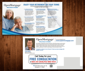 Design de Carte Postale par Designers Hub pour Open Mortgage | Design : #9368911