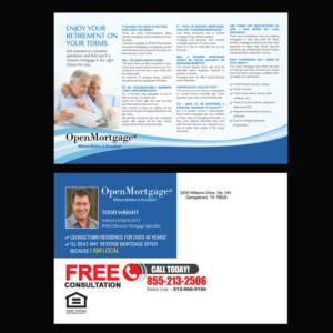Design de Carte Postale par NatPearlDesigns pour Open Mortgage | Design : #9369488