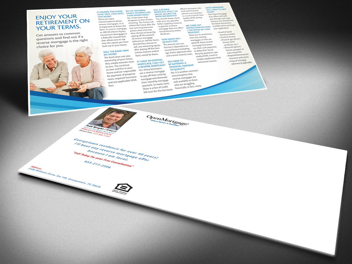 Design de Carte Postale par Selda pour Open Mortgage | Design #9357875