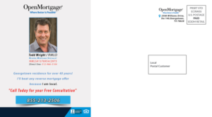 Design de Carte Postale par Selda pour Open Mortgage | Design : #9397132