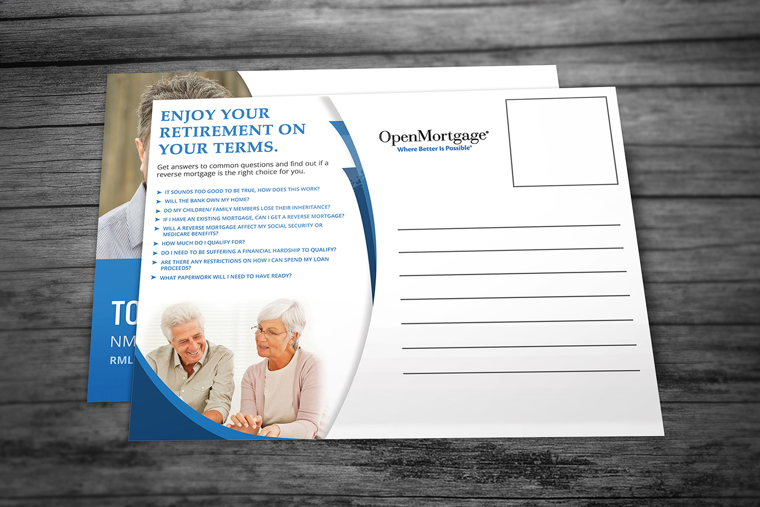 Design de Carte Postale par Dom-dom pour Open Mortgage | Design #9370202