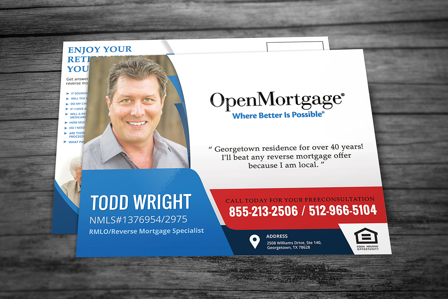 Postcard Design by Dom-dom for Open Mortgage | Design #9370203