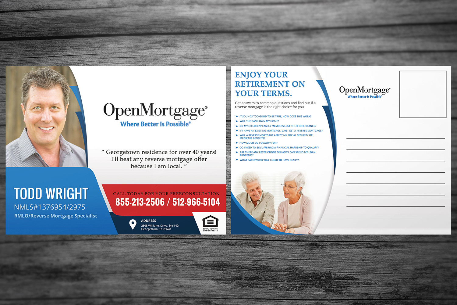 Postcard Design by Dom-dom for Open Mortgage | Design #9370204