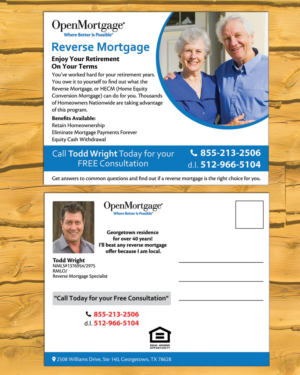 Design de Carte Postale par mehandzic.j pour Open Mortgage | Design : #9373938