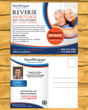 Design de Carte Postale par mehandzic.j pour Open Mortgage | Design : #9384903