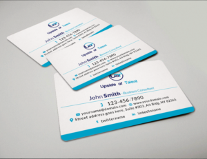 Business Card Design by  Artman for Upside of Talent | Design: #9384775