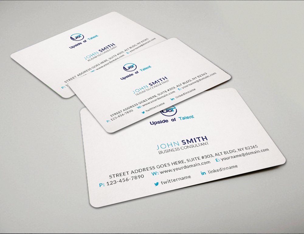 Business Card Design by  Artman for Upside of Talent | Design #9385184