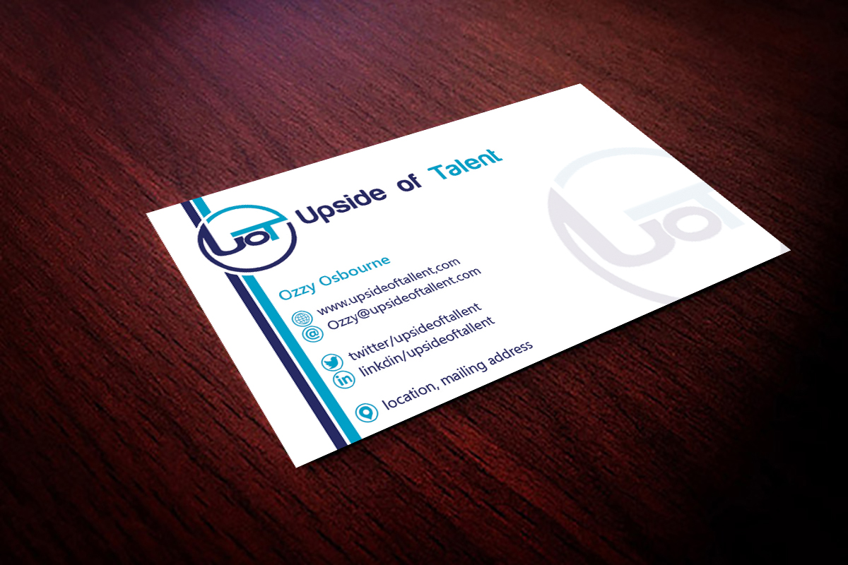 Business Card Design by Hardcore Design for Upside of Talent | Design #9407337