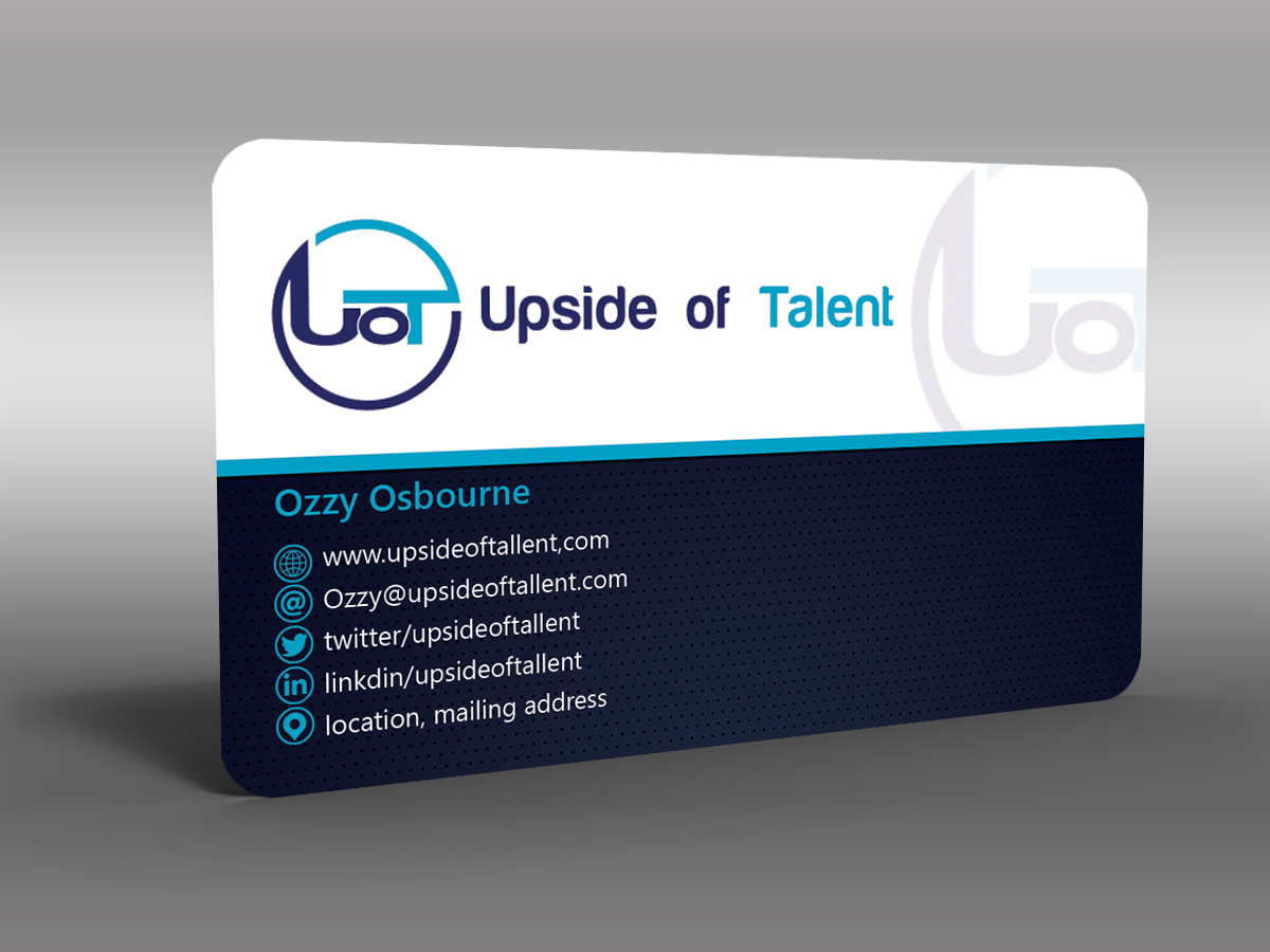 Business Card Design by Hardcore Design for Upside of Talent | Design #9407340