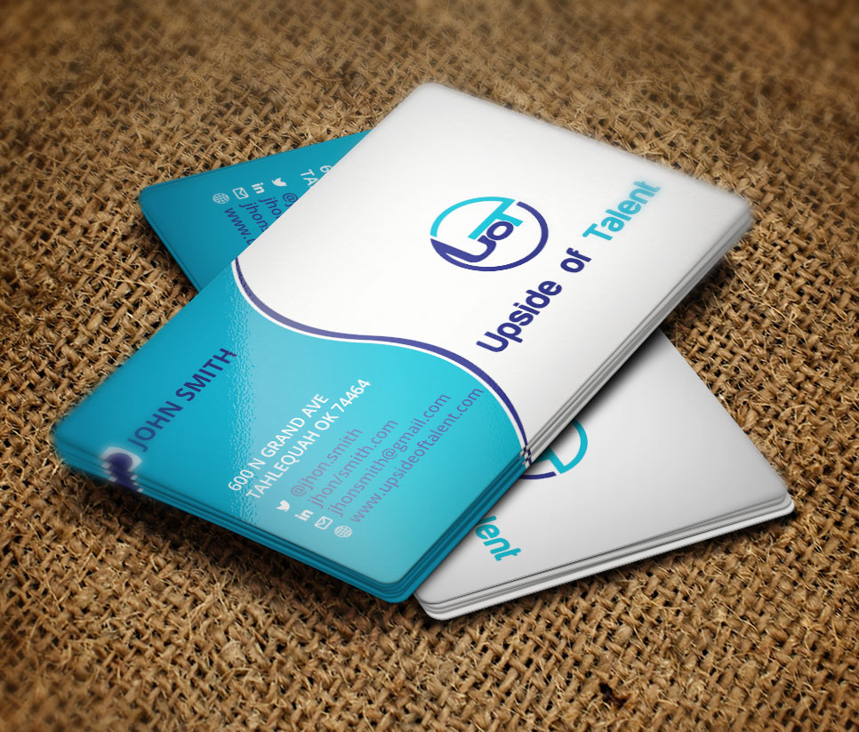 Business Card Design by Verified artistry (Design garden) for Upside of Talent | Design #9361350