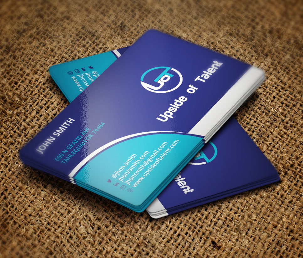 Business Card Design by Verified artistry (Design garden) for Upside of Talent | Design #9361356